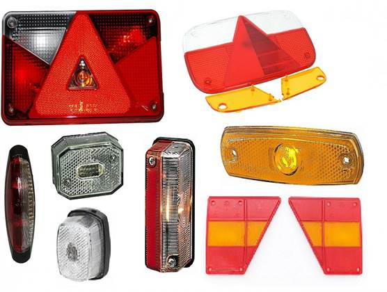 Lichtscheiben f�r Anh�nger, Asp�ck, Jokon, Geka, Hella